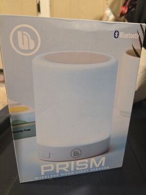 PRISM White Bluetooth Wireless Mood Light Speaker